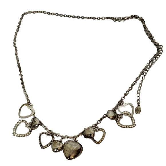 ALI KHAN NEW YORK Cutout Puffy Hearts Necklace - Picture 4 of 4